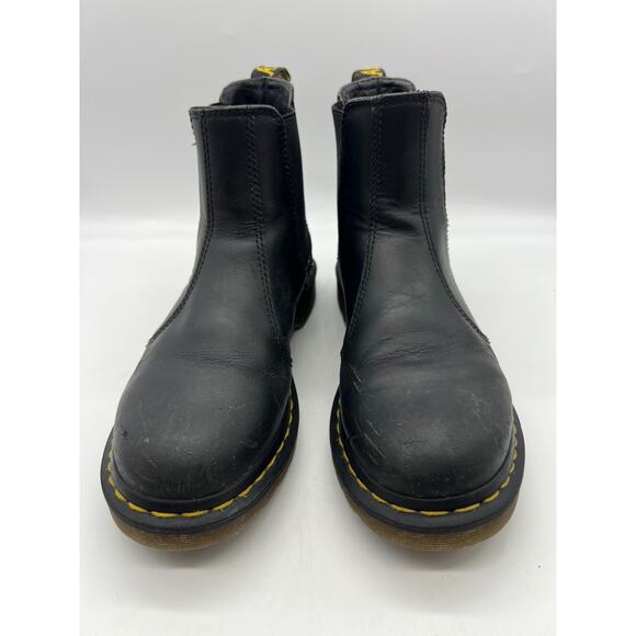Dr. Martens 2976 SR Chelsea Boots Womens 9 Mens 8 Black Leather Slip Resistant - Picture 2 of 9